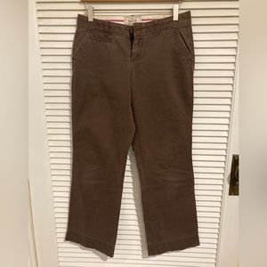 SOLD Old Navy Perfect Bootcut Brown Khakis Casual Pants Size 6 Short